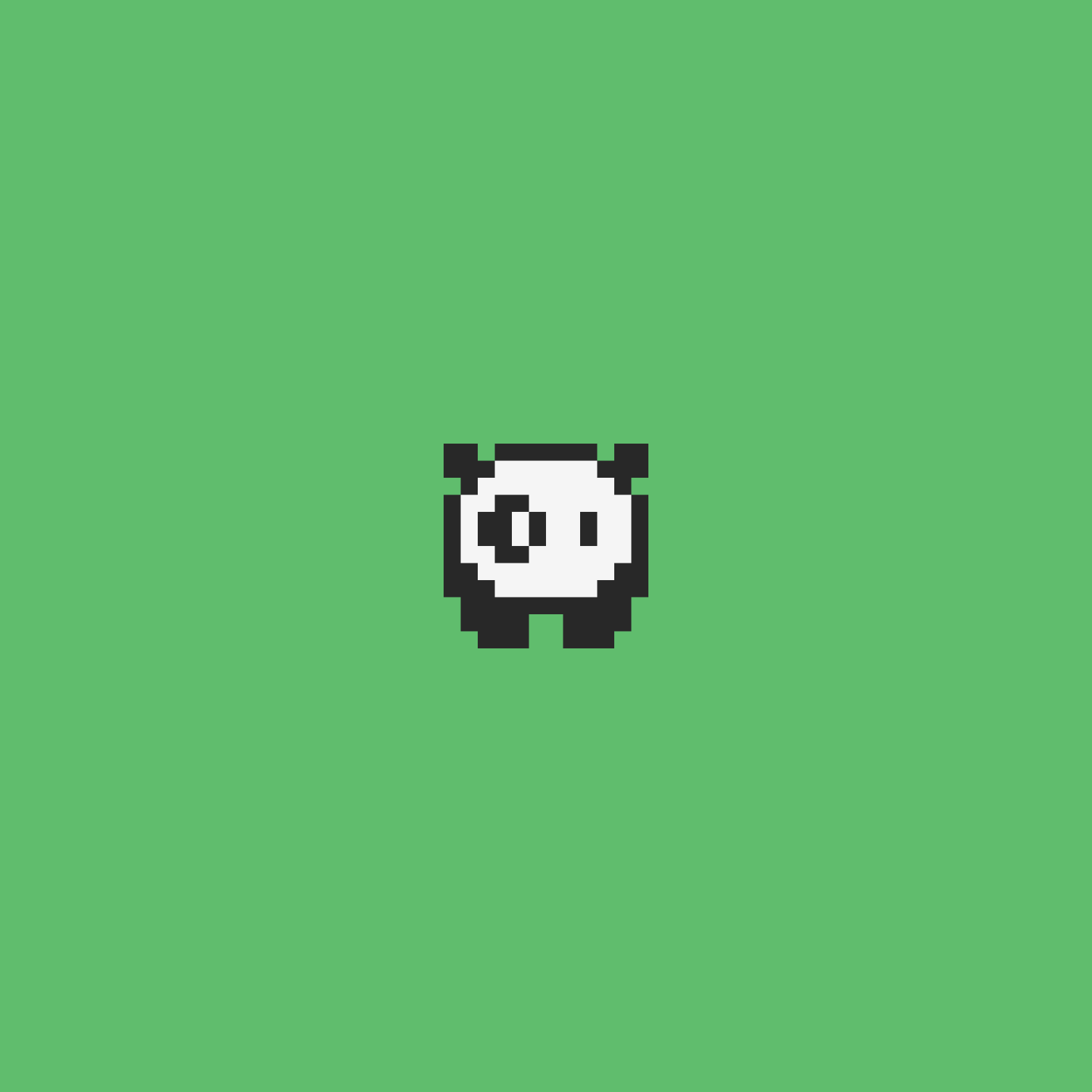 Pixel art version of the Bored Panda logo